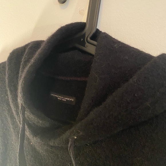 Engineered Garments Black Wool Hooded Dickie O/S - Picture 2 of 3